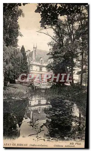 Cartes postales Azay le Rideau Indre et Loire Chateau national