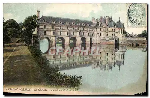 Ansichtskarte AK Chenonceaux Le Chateau Facade Occidentale