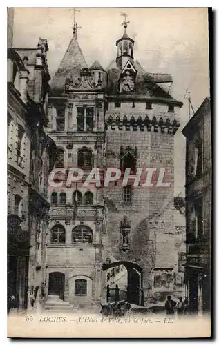 Cartes postales Loches L'Hotel de Ville vu de face