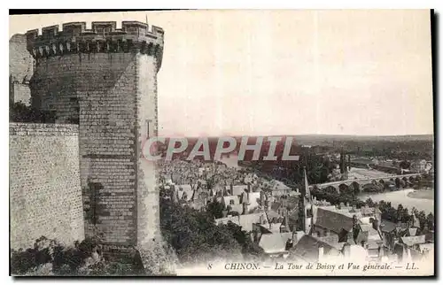 Ansichtskarte AK Chinon La Tour de Boissy et Vue generale