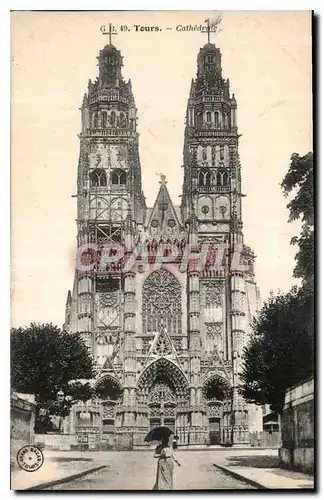 Cartes postales Tours Cathedrale