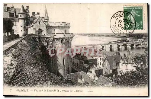 Ansichtskarte AK Amboise Vue sur la Loire de la Terrasse du Chateau