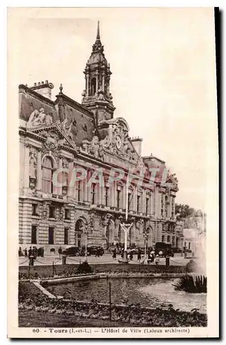 Cartes postales Tours I et L L'Hotel de Ville