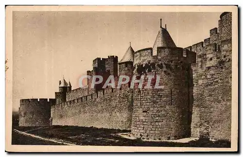 Ansichtskarte AK La Douce France Carcassonne La Cite La Tour carree et les Hautes Lices