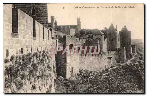 Cartes postales Cite de Carcassonne Ensemble de la Porte d'Aude
