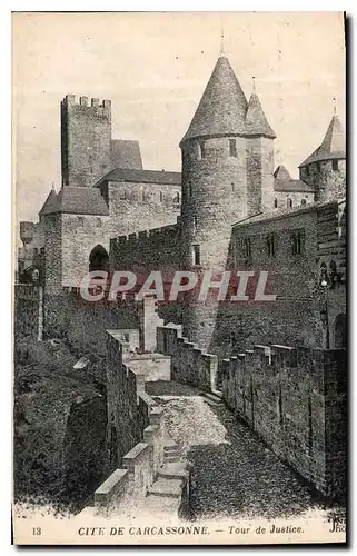 Ansichtskarte AK Cite de Carcassonne Tour de Justice