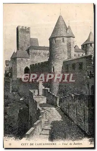 Cartes postales Cite de Carcassonne Tour de Justice