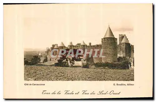 Ansichtskarte AK Cite de Carcassonne Tour de la Vade et vue du Sud Ouest