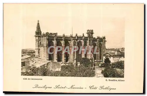 Cartes postales Cite de Carcassonne Basilique Saint Nazaire Cote Gothique