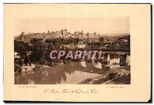 Ansichtskarte AK Cite de Carcassonne L'Aude Pont Neuf de la Cite