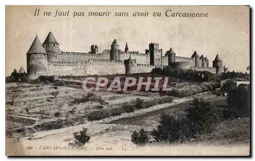 Cartes postales Carcassonne Cite Cote sud