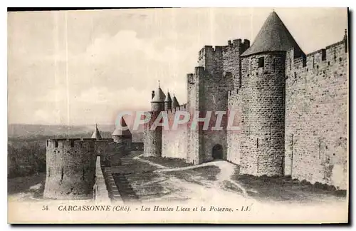 Cartes postales Carcassonne Cite Les Hautes Lices et la Poterne