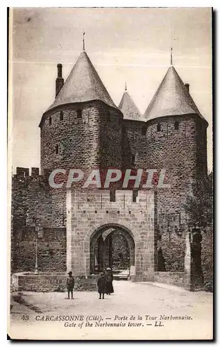 Cartes postales Carcassonne Cite Porte de la Tour Narbonnaise