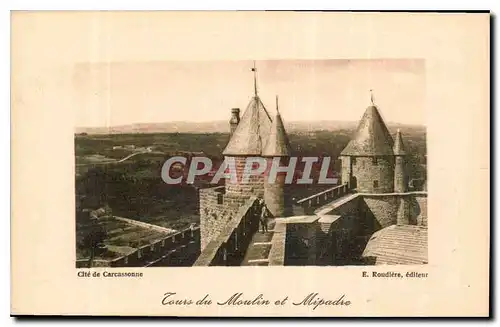 Cartes postales Cite de Carcassonne Tours du Moulin et Mipadre