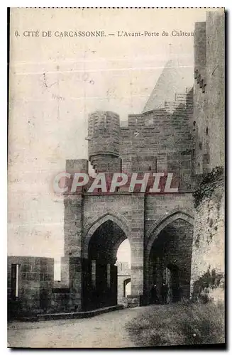 Cartes postales Cite de Carcassonne L'Avant Porte du Chateau