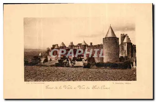 Ansichtskarte AK Cite de Carcassonne Tour de la Vade et Vue du Sud Ouest