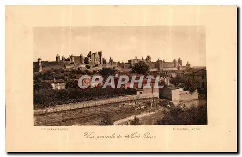 Ansichtskarte AK Cite de Carcassonne Vue general du Nord Ouest