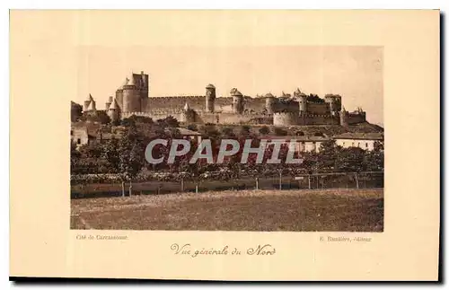 Ansichtskarte AK Cite de Carcassonne Vue generale du Nord