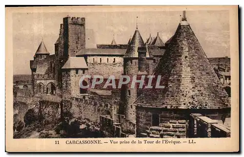 Cartes postales Carcassonne Vue prise de la Tour de l'Eveque