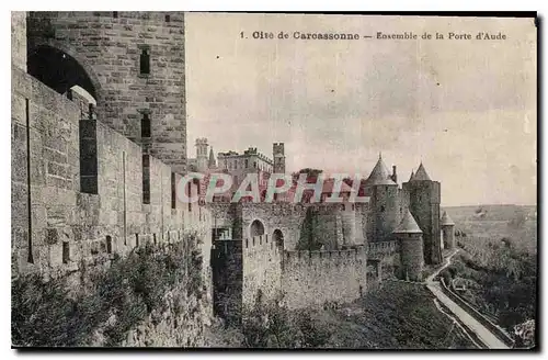 Ansichtskarte AK Cite de Carcassonne Ensemble de la Porte d'Aude