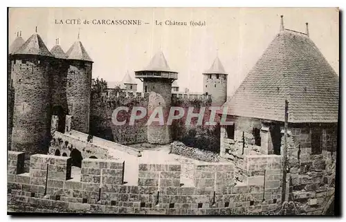 Ansichtskarte AK La Cite de Carcassonne Le Chateau feodal