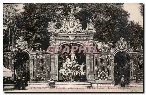 Cartes postales Nancy Place Stanislas Grilles en fer Forge de Jean lamour Fontaine d'Amphitrite