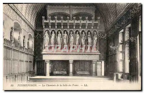Cartes postales Pierrefonds la Cheminee de la Salle des Preux