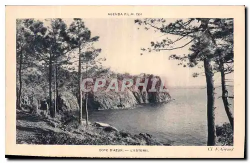 Ansichtskarte AK Agenda PLM 1931 Cote d'Azur l'Esterel