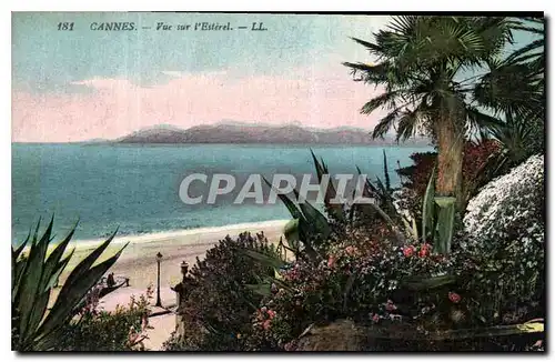 Cartes postales Cannes vue sur l'Esterel