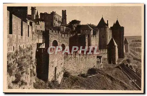 Ansichtskarte AK Carcassonne Aude la Cite Montee de la Porte d'Aude