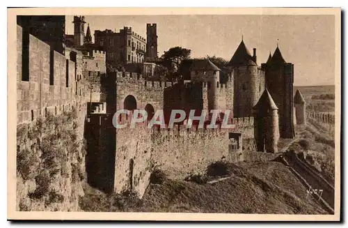 Cartes postales Carcassonne Aude la Cite Montee de la Porte d'Aude