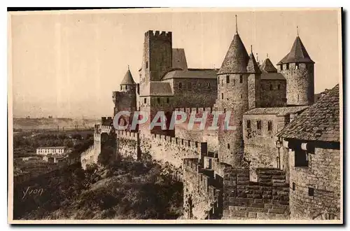 Ansichtskarte AK Carcassonne Aude la cite le Chateau Comtal