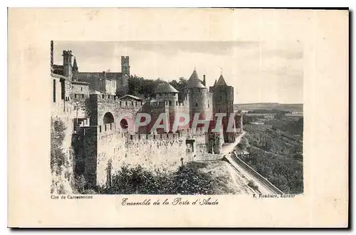 Cartes postales Cite de Carcassonne Ensemble de la Porte d'Aude