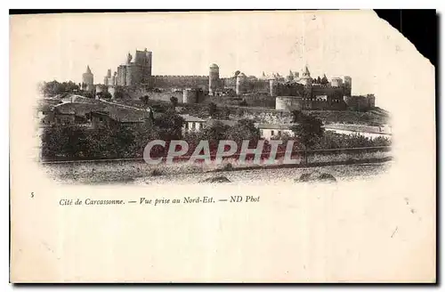 Cartes postales Cite de Carcassonne vue prise au Nord Est