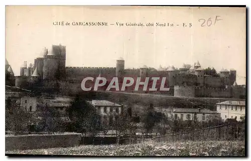 Ansichtskarte AK Cite de Carcassonne vue generale Cote Nord Est