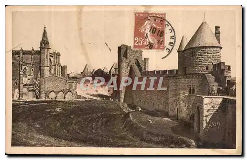 Cartes postales Carcassonne Remparts Interieurs l'Eglise Saint Nazaire
