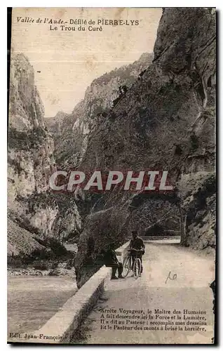 Ansichtskarte AK Vallee de l'Aude defile de Pierre Lys le Trou du Cure