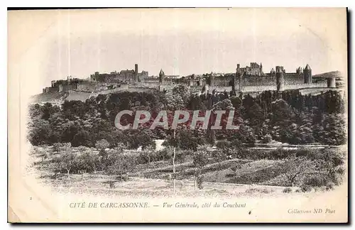 Ansichtskarte AK Cite de Carcassonne vue generale Cote du Couchant