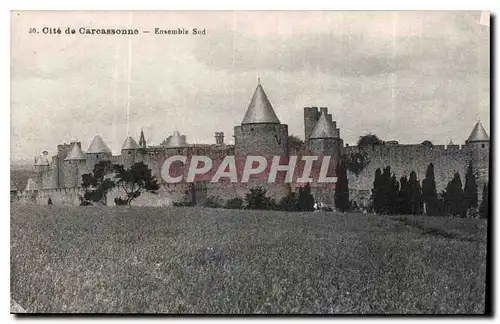 Cartes postales Cite de Carcassonne Ensemble Sud