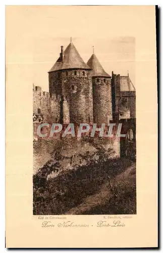 Ansichtskarte AK Cite de Carcassonne Porte Narbonnaise Port Levis