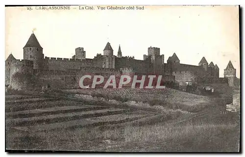 Ansichtskarte AK Carcassonne la Cite vue generale Cote Sud