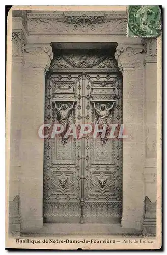 Ansichtskarte AK Basilique de Notre Dame de Fourviere Porte de Bronze