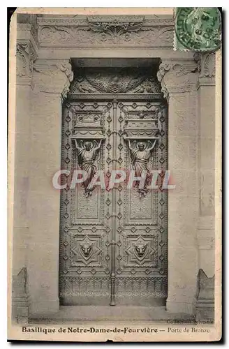 Cartes postales Basilique de Notre Dame de Fourviere Porte de Bronze