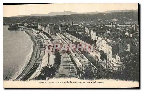 Cartes postales Nice vue generale Prise du Chateau