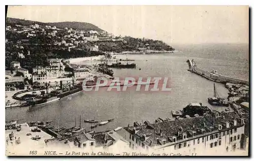 Cartes postales Nice le Port pris du Chateau