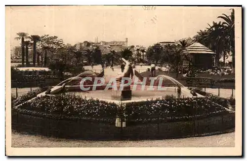 Cartes postales Cote d'Azur Artistique Cannes l'Esplanade les Nouveaux Jardins