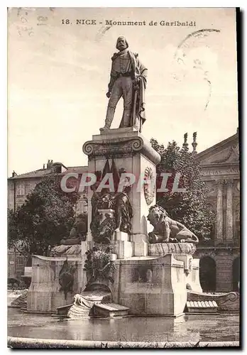 Ansichtskarte AK Nice Monument de Garibaldi