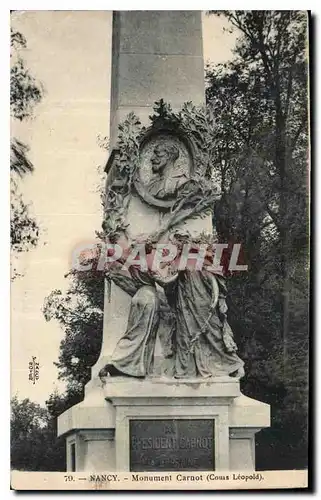 Cartes postales Nancy Monument Carnot Couis Leopold