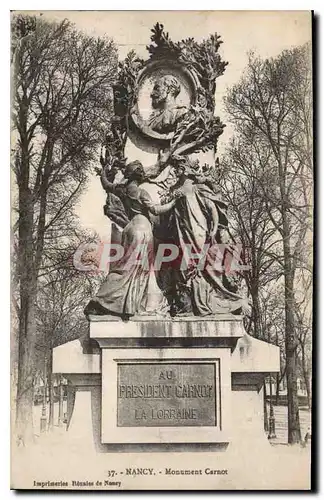 Cartes postales Nancy Monument Carnot