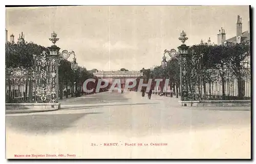 Cartes postales Nancy Place de la Carriere